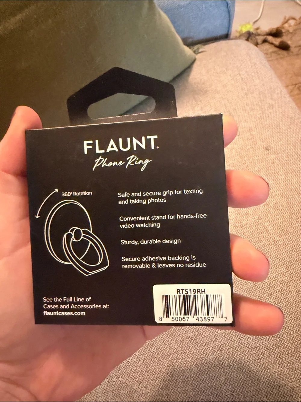 Flaunt Phone Ring - Rainbow Confetti Tortoise Shell